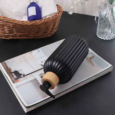 500ml Strip Soap Dispenser with Pump Empty Storage Jar Liquid Soap Bottle Rust Proof Waterproof Hand Soap - LKBA