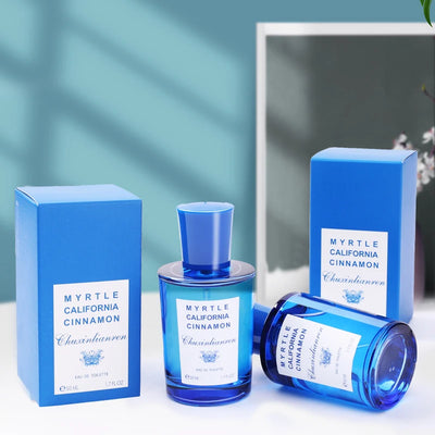 Mediterranean Perfume Blue High-end Long-lasting Fragrance Fresh Woody Fruity Fragrance First Lover Charm Date Body Spray 50ml - LKBA