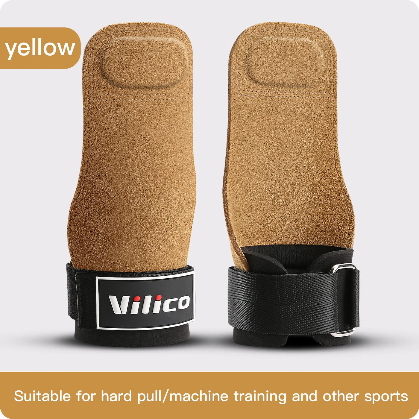 2Pcs Gym Gloves Fitness Hand Palm Protection Equipment Anti Slip Wear-resistant Wrist Protection Hard Pull Grip Strength Gloves - LKBA