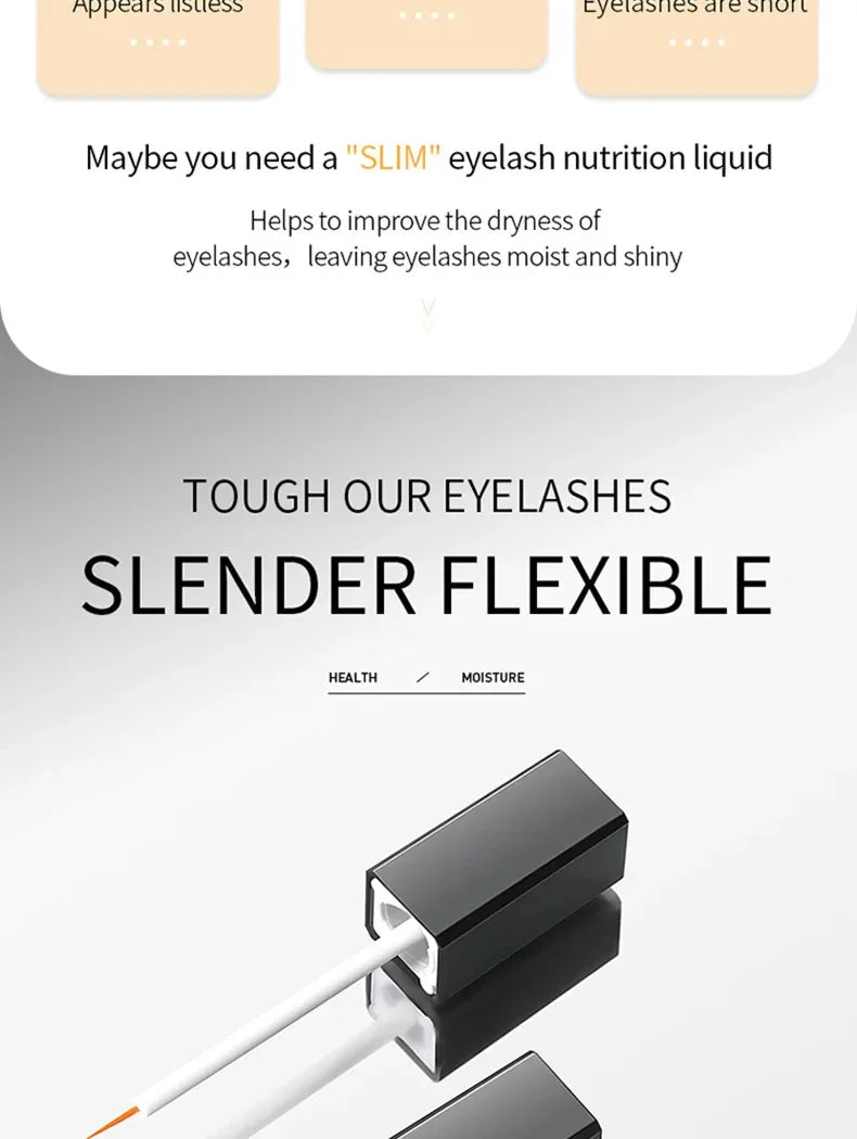 Fast Eyelash Growth Serum 7 Days Natural Eyelash Enhancer Longer Fuller Thicker Curling Lash Treatment Eye Care Products Makeup - LKBA