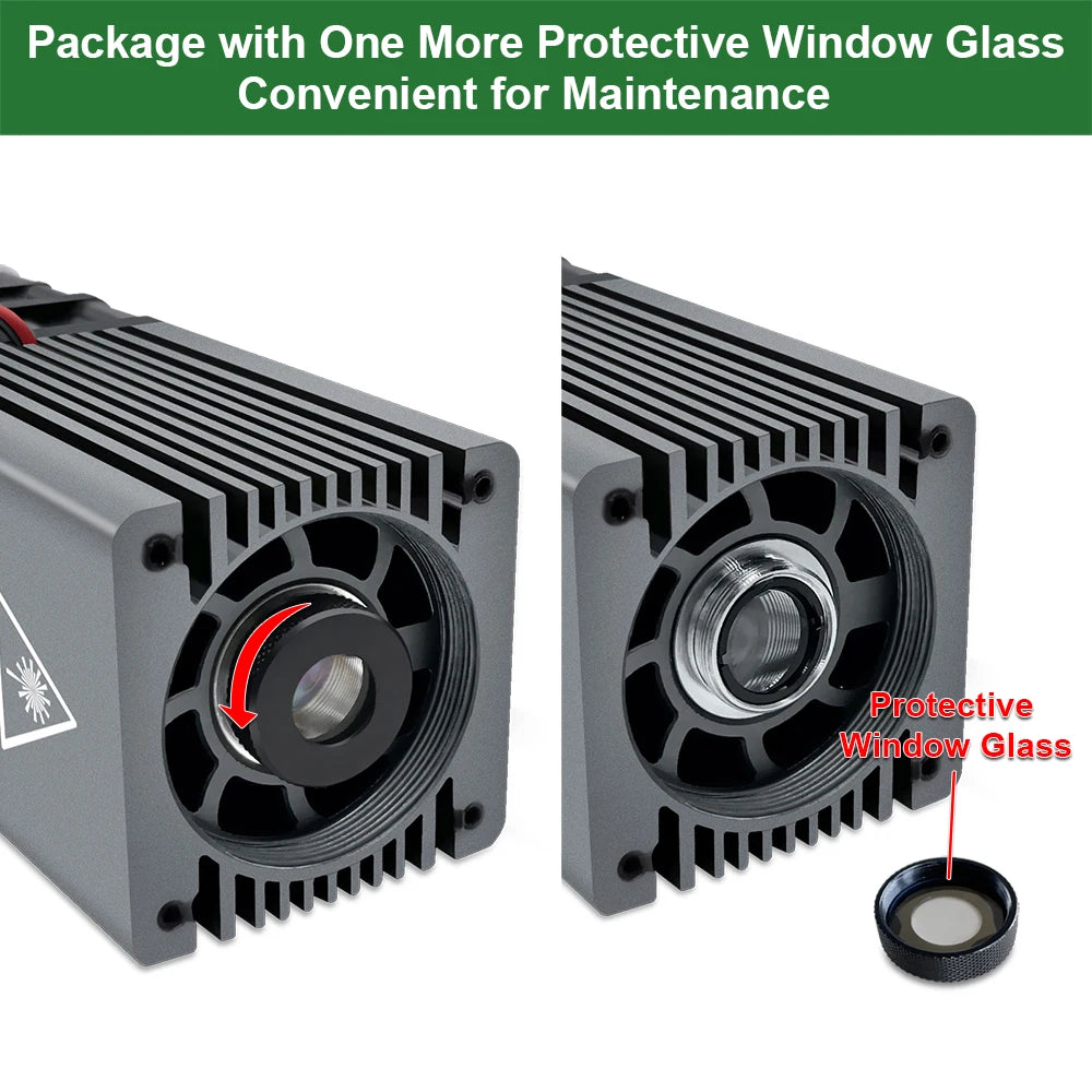 LASER TREE 4W 5W Optical Power Laser Head 450nm Blue Light TTL PWM Module For Laser Engraver Wood Cutting  DIY Woodworking Tools - LKBA