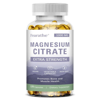 Magnesium Citrate - Supplement for Bone, Sleep, Heart Health, Nerve, Muscle & Metabolism,Easily Absorbed,Non-GMO - LKBA