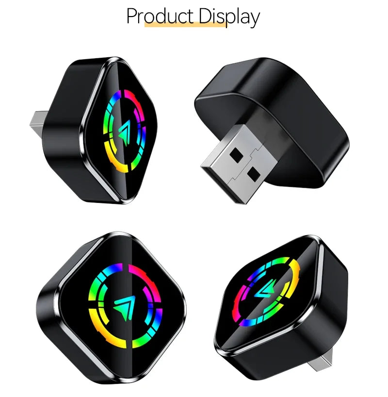 2025 NEW Wireless Carplay Adapter Android Auto 2in 1 Smart Dongle WIFI For iphone Android Phone For Volvo Benz Mg Kia Chery VW - LKBA