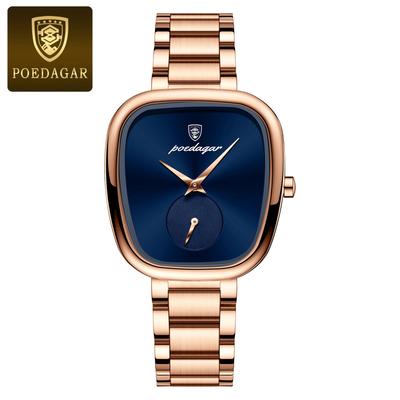 POEDAGAR Luxury Elegant Watch For Woman Waterproof Stainless Steel Quartz Women's Watches Simple High Quality Ladies Wristwatch - LKBA