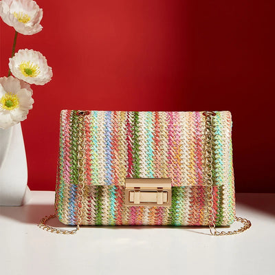 Crossbody Bag for Women Chain Strap Banquet Stylish Accessory Shoulder Bag for Day-to-Night Outfits - LKBA