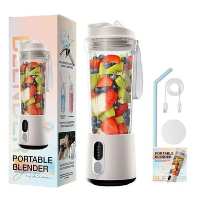 4000mAh Portable Juicer Dual Purpose Juice Cup 180W USB Outdoor Fresh Fruit Blender 4 Blade Smoothie Juice Cup Blender - LKBA