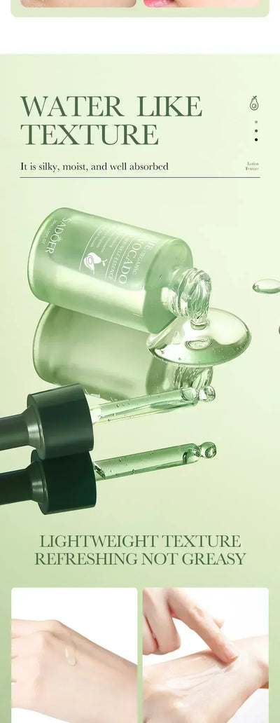 Avocado Face Essence Organic Shea Butter Moisturizing Anti-Aging Whitening Repairing Nourish Smooth Facial Serum Skin Care - LKBA