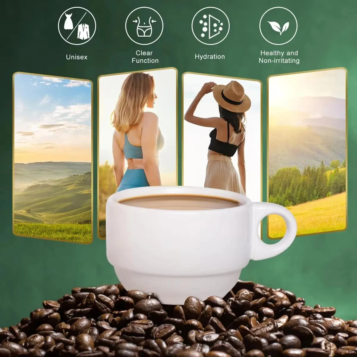 2 Boxs 18 Pcs/Box Natural Herbal Premium Slim Green Coffee Bean Extract Powder Super Safe Weight Loss Fast Sliming Products - LKBA
