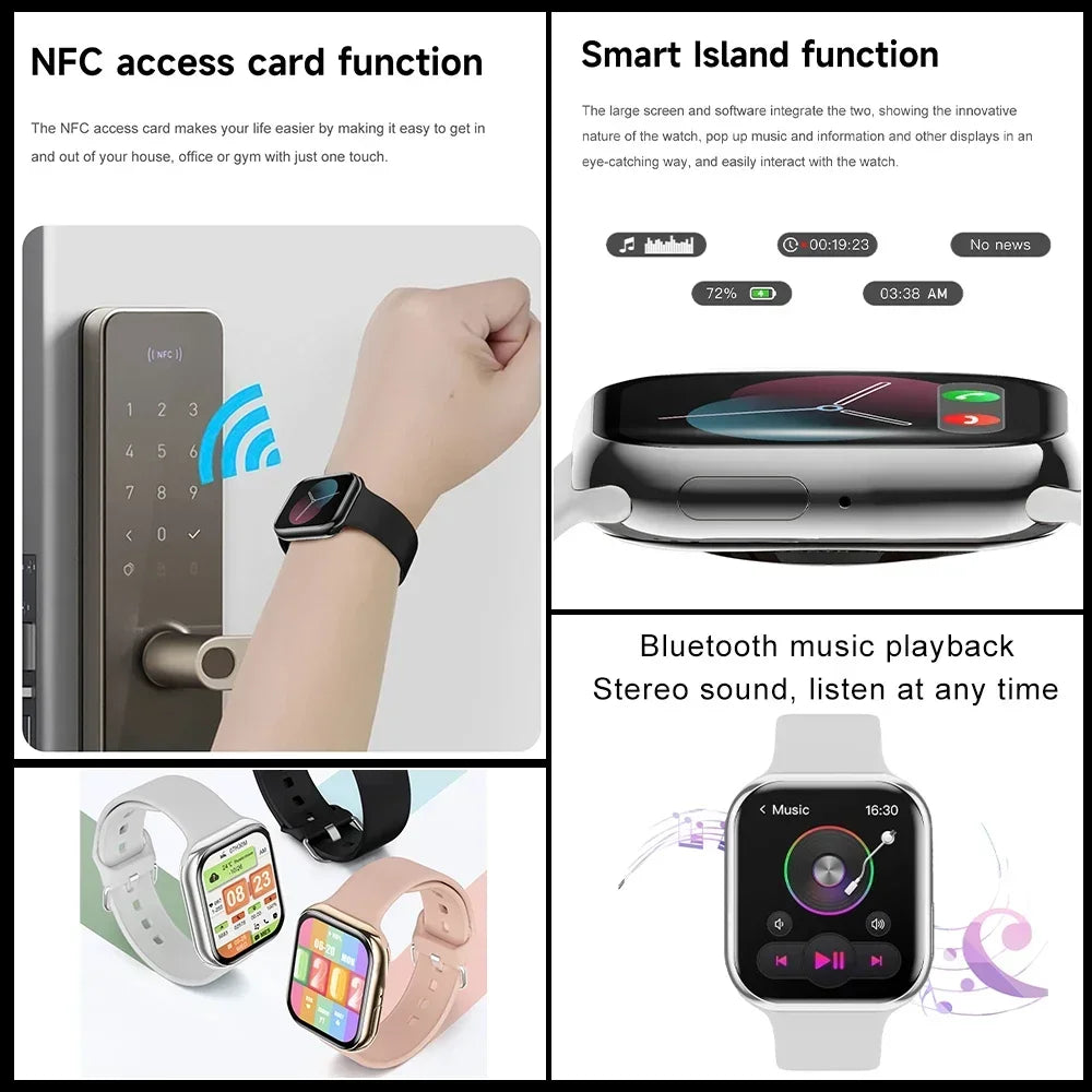 2025 New Series 10 For Apple Watch 10 SmartWatch GPS trajectory tracking NFC Bluetooth Call IP68 Waterproof Smart watch For IOS - LKBA