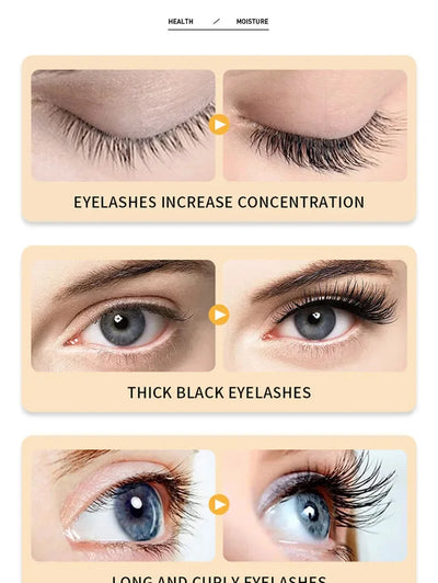 Fast Eyelash Growth Serum 7 Days Natural Eyelash Enhancer Longer Fuller Thicker Curling Lash Treatment Eye Care Products Makeup - LKBA