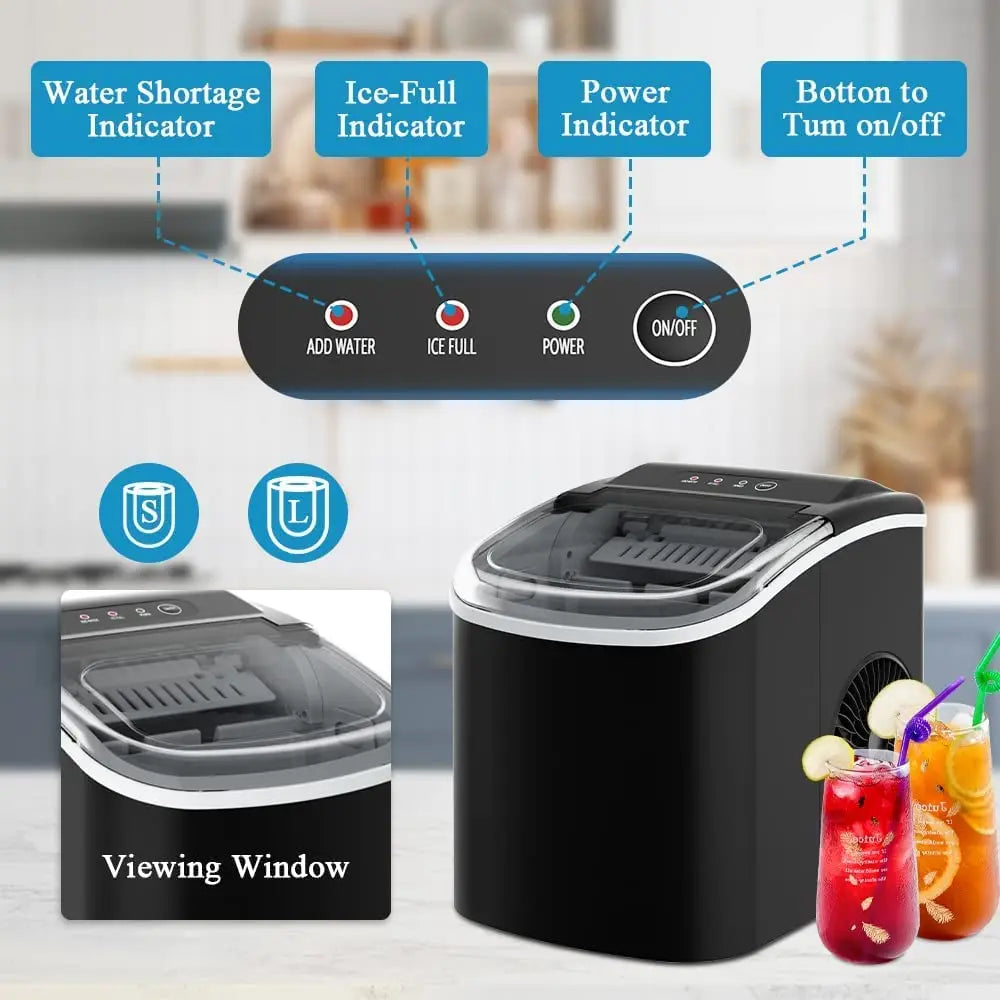 Ice Maker Machine Ice Cube Tray 12KG Bar - LKBA