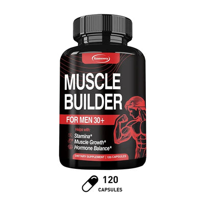 Muscle Builder for Men 30+ - Boosts Muscle, Strength and Endurance, Supports Hormone Balance - LKBA