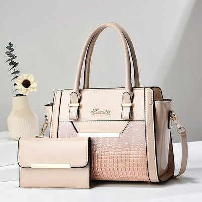 New Large Capacity Crocodile Print Handbag Mother Bag Women's Bag High Quality Shoulder Tote Bag - LKBA