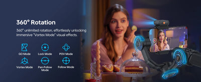 SMOOTH 5S AI Tracking Handheld Stabilizer 3-Axis Smartphone Gimbal Outdoor Gimbals - LKBA