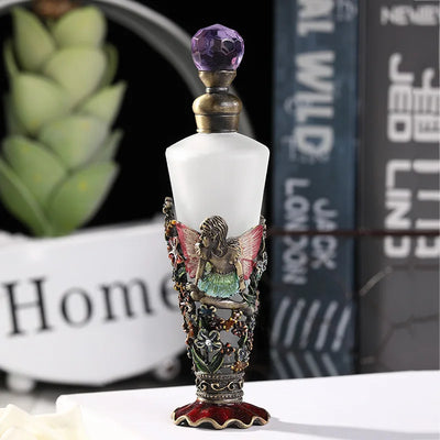 25ml Vintage Essential Oil Dropper Stick Bottle Middle East Style Mental Engrave Refillable Perfume Container Delicate Dispenser - LKBA
