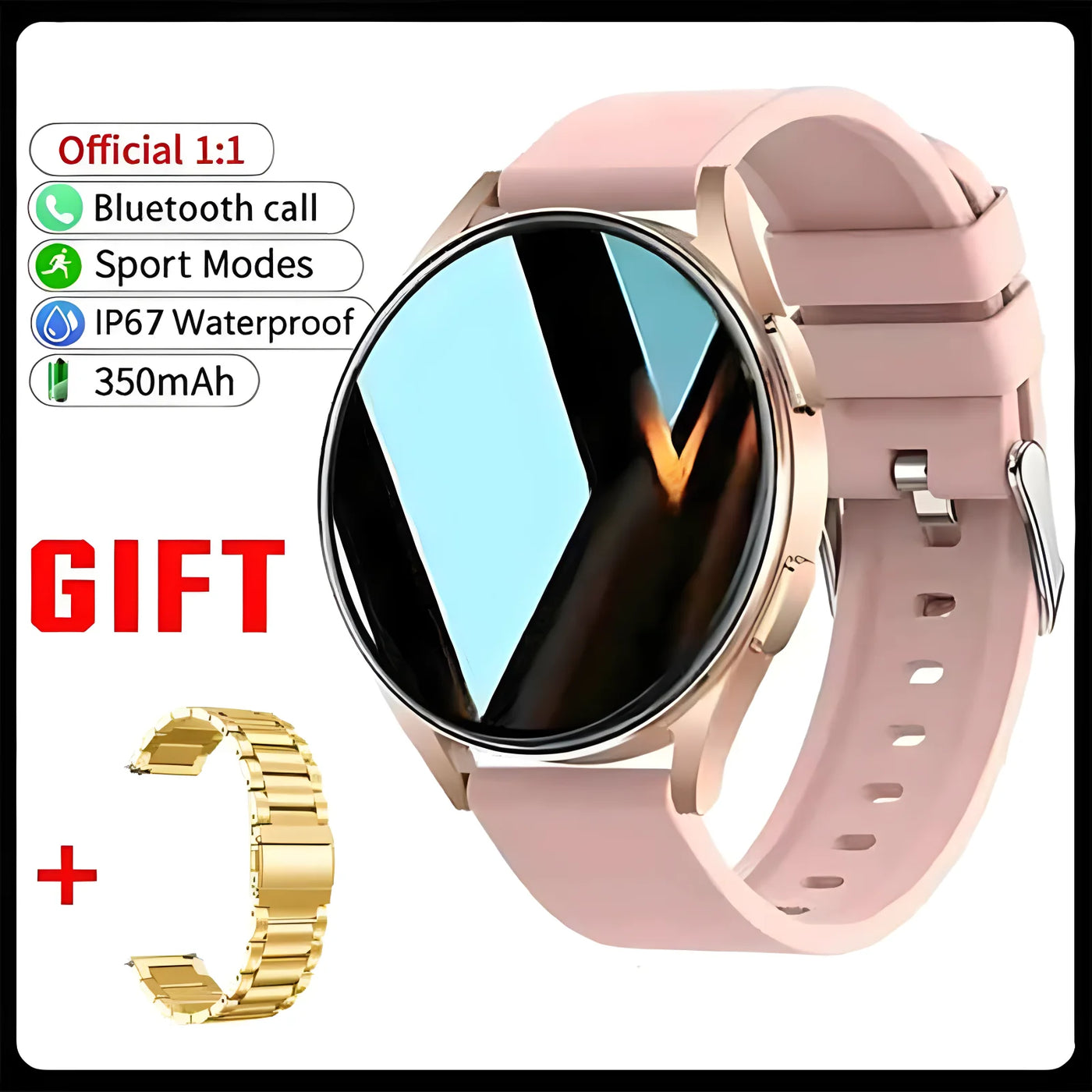 Bluetooth Call Smart Watch Pro 1.39-Inch Custom Dials Music Sports Men Women Watch 6 Health Monitor Smartwatch For Android IOS - LKBA