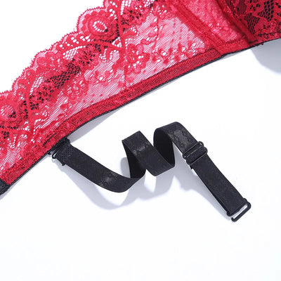 New Style Sexy Women Bra Set Lace Thin Cup B C Underwired Underwear Small Chest Gathering Push Up Lingerie Breast Bra Thong