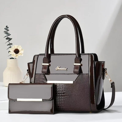 New Large Capacity Crocodile Print Handbag Mother Bag Women's Bag High Quality - LKBA