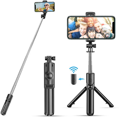 3 In 1 Bluetooth Wireless Selfie Tripod with Fill Light Shutter Remote Control - LKBA