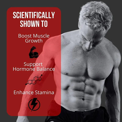 Muscle Builder for Men 30+ - Boosts Muscle, Strength and Endurance, Supports Hormone Balance - LKBA
