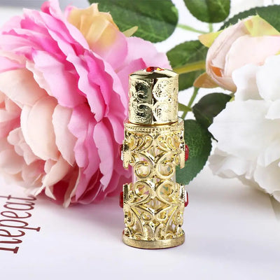 Alloy Dropper Arabian Style Dubai Middle East Style Perfume Bottles Cosmetic Container Refillable Bottles Essential Oil Bottles - LKBA