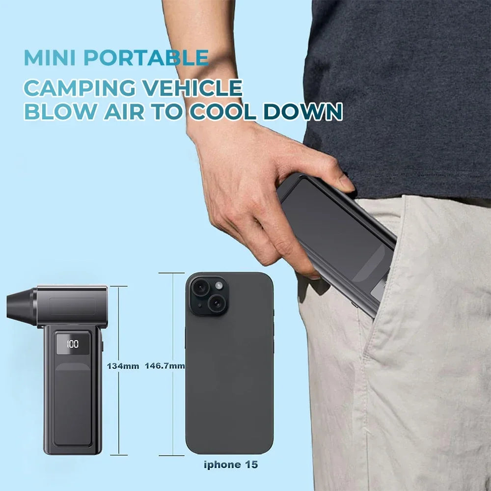 Xiaomi Powerful 1000000RPM 65m/s Air Vortex Brushless Protable Blower Dust Cleaner With Smart Display Brushless Electric Blower - LKBA