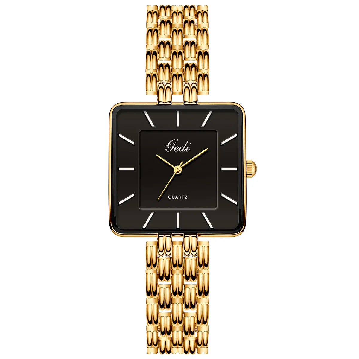 Men Watch Business Simple Square Couple Watches Waterproof Stainless Steel Premium Ultra Thin Women Fashion Quartz Wristwatches - LKBA