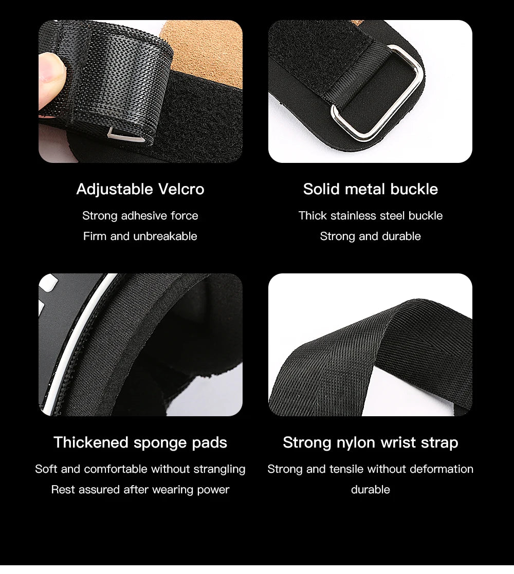 2Pcs Gym Gloves Fitness Hand Palm Protection Equipment Anti Slip Wear-resistant Wrist Protection Hard Pull Grip Strength Gloves - LKBA