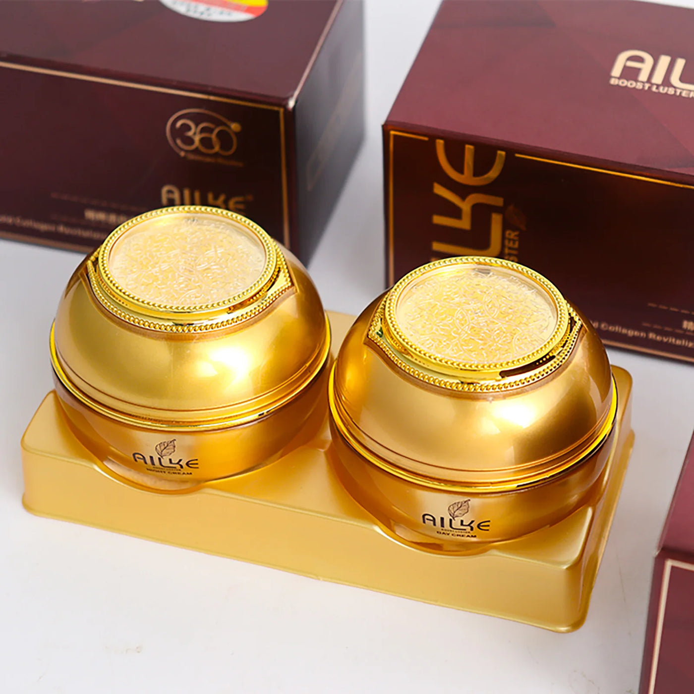 AILKE Whitening Dark Spots Remove Facial Skin Care Cream With Collagen, Reduce Freckles, Wrinkles, Women Premium Face Product - LKBA