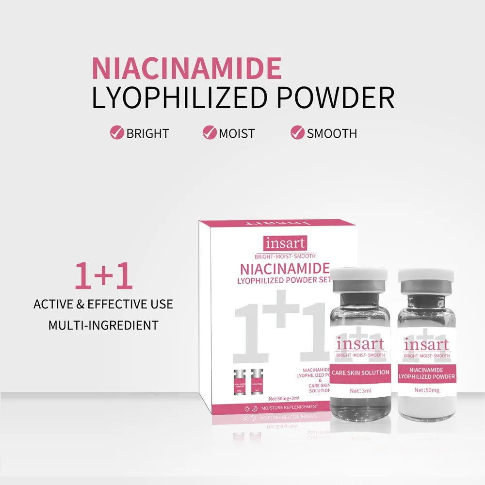 Niacinamide Oligopeptide VC Lyophilized Powder Face Serum Anti Aging Brightening Moisturizing Essence for All Skin Skincare - LKBA