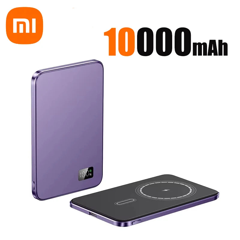 3C Certification 500000mAh Power Bank MagSafe Magnetic Wireless Fast Charge Portable Ultra-thin Battery