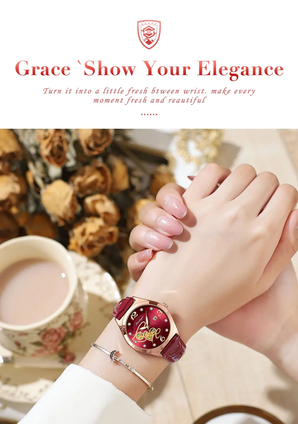 POEDAGAR Fashion Quartz Watch Female Luxury Elegant Casual Clock Waterproof Luminous Date Leather Women Watch Montre Femme gift - LKBA