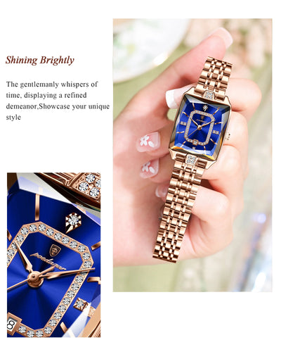 POEDAGAR Luxury Casual Ladies Watch Stainless Steel Waterproof Date Fashion Woman Wristwatch High Quality Quartz Women's Watches - LKBA