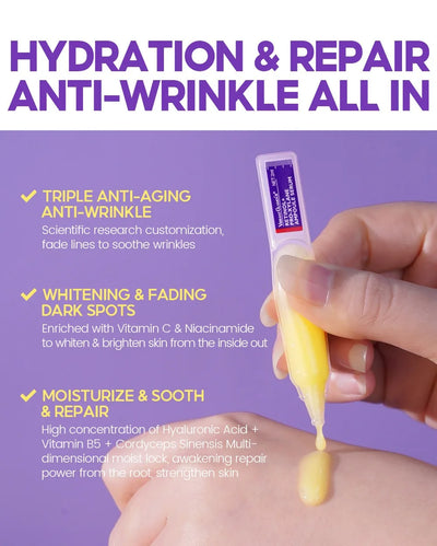 Retinol + Pro-xylane Ampoule serum  Repairs Strengthens The Skin And Diminishes Fine Lines Face Beauty Skin Care 15pcs - LKBA