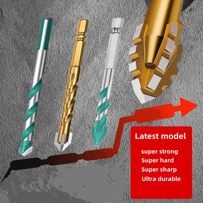 Upgraded four-edged sawtooth drill bit for tile drilling and concrete special electric drill ultra-high hardness drill bit - LKBA