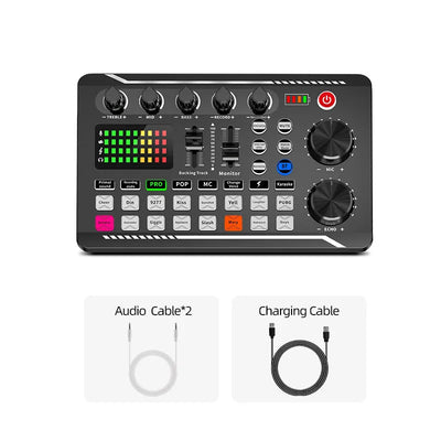 DJ Equipment Microphone Sound Card Console Studio Sound Card Kit - LKBA