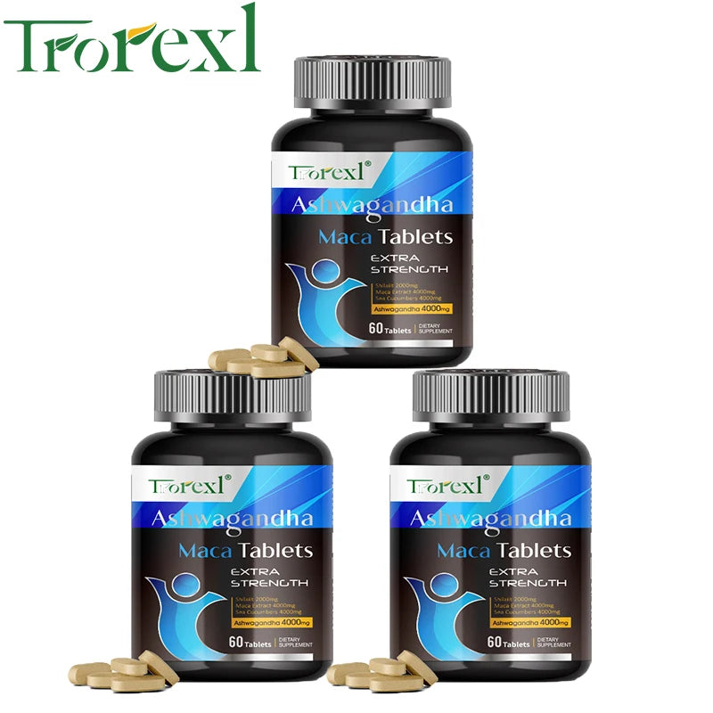 Organic Ashwagandha Pills Men Enhancing Supplement Improve Size Endurance Supports Reproductive Health Natural Energize - LKBA