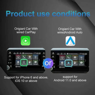 2025 NEW Wireless Carplay Adapter Android Auto 2in 1 Smart Dongle WIFI For iphone Android Phone For Volvo Benz Mg Kia Chery VW - LKBA
