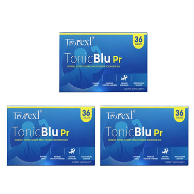 36-360pcs Blue Pills Male Supplement with Natural Oyster & Ginseng, Stamina & Endurance, Boosting Performance - LKBA