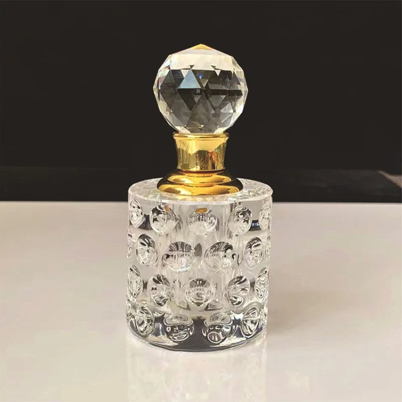 2/10pcs High-grade 3ml/5ml Empty Clear Crystal Glass Essential Oil Bottle Attar Oil /Perfume Bottle With Glass Stick - LKBA