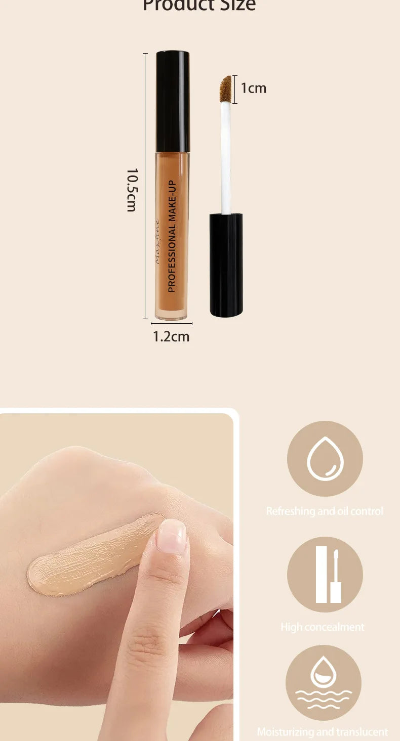 Liquid Concealer Matte High Coverage Waterproof Oil Control Moisturizing Long Lasting Concealer Professional Face Makeup - LKBA