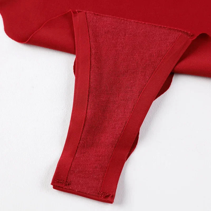 Women's Panties Ice Silk Seamless Low Waist G-String Sexy Breathable Comfortable Thongs Lady Lingerie Shapewear Underwear - LKBA