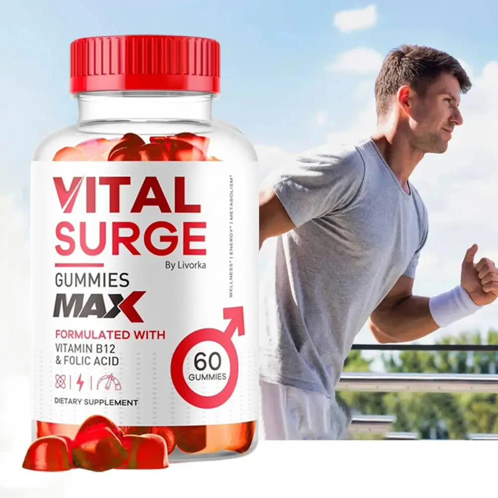 Vital Surge Gummies- Vital Vita Surge Maximum Strength 1000MG Advanced Supplement Gummies, VitalSurge Mens Detox Supplement - LKBA