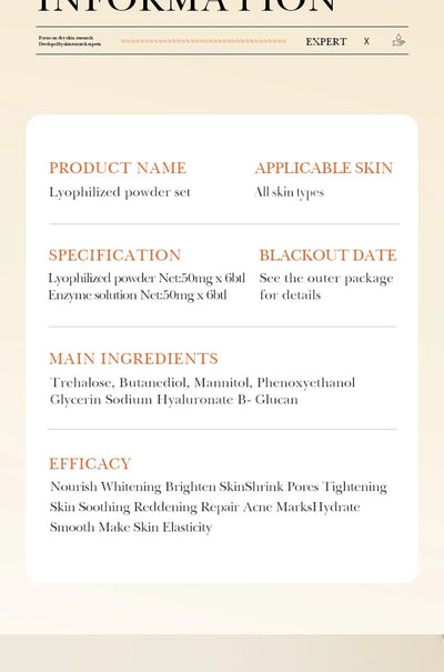 Facial  Serum Yeast Freeze-Dried Power Skin Care Set Shrink Pores Moisturizing Brighten Anti Aging Peptides Essence - LKBA