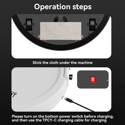 Xiaomi MIJIA Fully Automatic Sweeping Robots Vacuum Cleaner Strong Suction Intelligent Home Appliance Lazybones Sweeper Pet Hair - LKBA