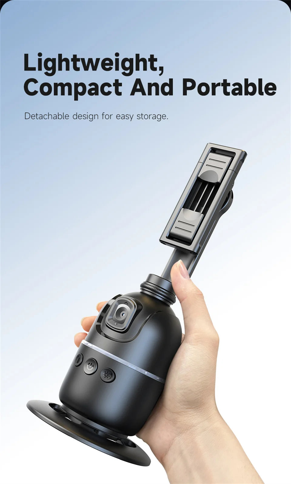 Multifunctional selfie stick with light - LKBA