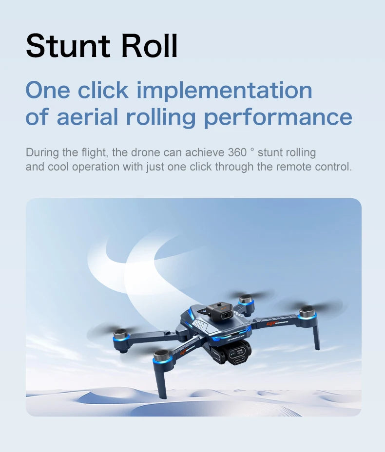 Professional Drone GT8 8K Wide-Angle HD 1080P Camera Wi-Fi FPV Height Hold Foldable RC Drone Quadrotor Helicopter - LKBA