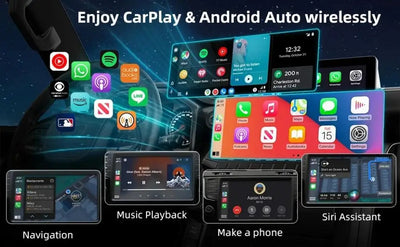 2025 NEW Wireless Carplay Adapter Android Auto 2in 1 Smart Dongle WIFI For iphone Android Phone For Volvo Benz Mg Kia Chery VW - LKBA
