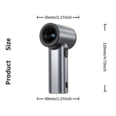 Rechargeable Handheld Fan, Stylish Design, Portable High Speed Fan - Small and Powerful for Outdoor Sports, Travel, Camping - LKBA