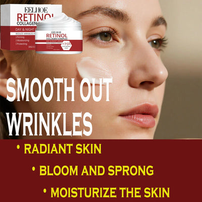 Anti-Aging Retinol Cream Collagen Wrinkle Remover Face Care Cream for Moisturizer Whitening Brighten Skin Care Products - LKBA